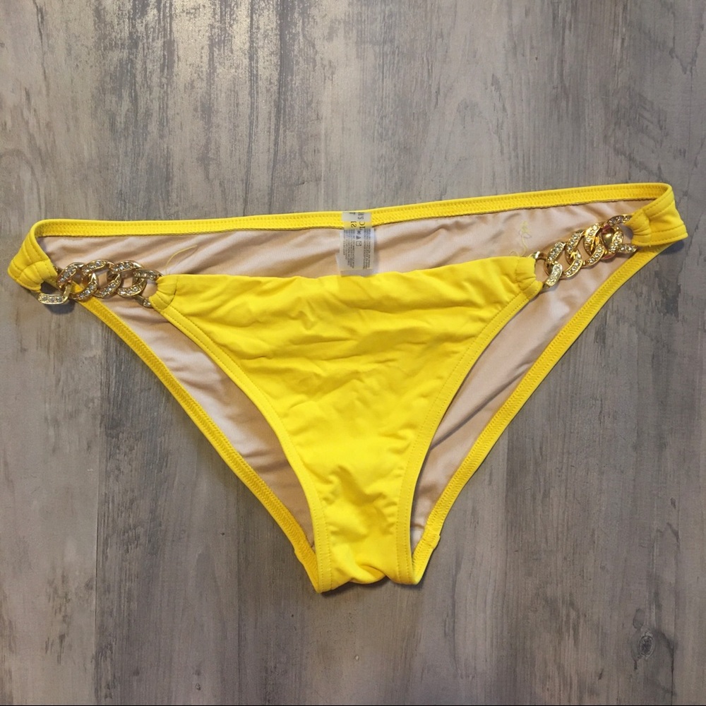 Victoria’s Secret yellow chain bikini bottom